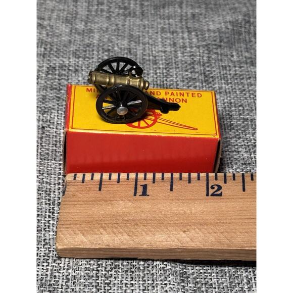 TM Japan Miniature Hand Painted Antimony Cannon Toy w/ Original Box - Picture 8 of 8